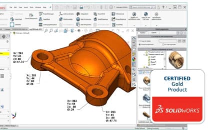 Screenshot of Solidworks Software