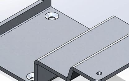 Diagram of Sheet Metal Component