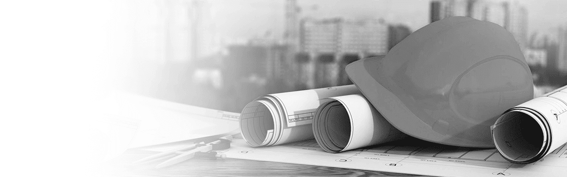 Hard Hat Sat Atop Construction Plans